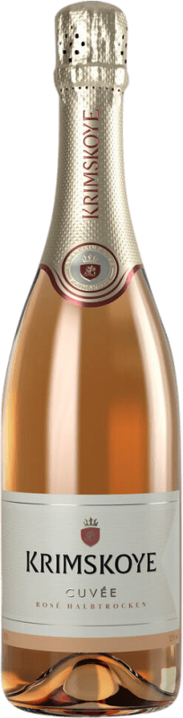 19,95 € Spedizione Gratuita | Spumante rosato Krimskoye Rosé Semisecco Semidolce Moldavia, Repubblica Merlot, Cabernet Sauvignon Bottiglia 75 cl