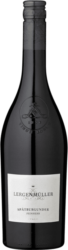 11,95 € Envio grátis | Vinho tinto Lergenmüller Semi-seco Semi-doce Q.b.A. Pfälz Pfälz Alemanha Pinot Preto Garrafa 75 cl