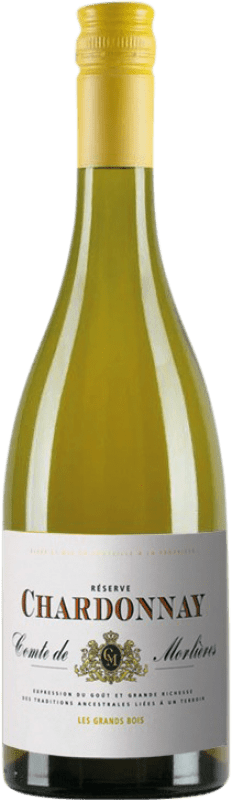 16,95 € 免费送货 | 白酒 Les Vignerons du Narbonnais Comte de Morlières 干 预订 I.G.P. Vin de Pays d'Oc 波尔多 法国 Chardonnay 瓶子 75 cl