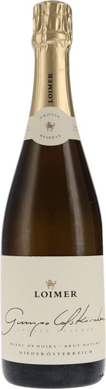 64,95 € Envio grátis | Espumante branco Loimer Gumpoldskirchen Grosse Blanc de Noirs Brut Nature Reserva I.G. Kamptal Kamptal Áustria Pinot Preto Garrafa 75 cl