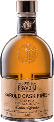 65,95 € Envio grátis | Aguardente Grappa Luigi Francoli Barolo Cask Finish Itália Garrafa Medium 50 cl