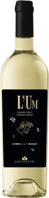 15,95 € Spedizione Gratuita | Vino bianco Lungarotti L'Um Bianco Secco I.G.T. Umbria Umbria Italia Chardonnay, Vermentino Bottiglia 75 cl