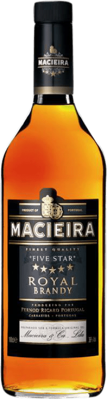 26,95 € Envio grátis | Brandy Conhaque Casa Macieira Five Stars Royal Portugal Garrafa 1 L