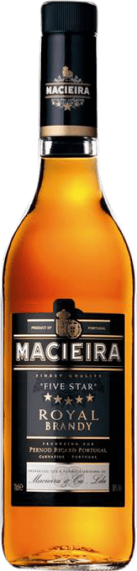 25,95 € Envio grátis | Brandy Conhaque Casa Macieira Five Stars Royal Portugal Garrafa 70 cl