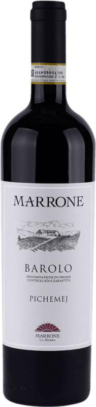 207,95 € Spedizione Gratuita | Vino rosso Marrone Pichemej Secco D.O.C.G. Barolo Piemonte Italia Nebbiolo Bottiglia Magnum 1,5 L