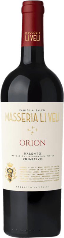14,95 € Envío gratis | Vino tinto Li Veli Orion Seco I.G.T. Salento Puglia Italia Primitivo Botella 75 cl