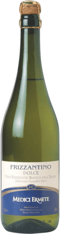 4,95 € Free Shipping | White Sparkling Wine Medici Ermete Frizzantino Seco — Dry Frizzante — Semi-Sparkling I.G.T. Emilia Romagna Emilia-Romagna Italy 75 cl
