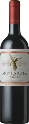26,95 € 免费送货 | 红葡萄酒 Montes Alpha Seco — 干型 I.G. Valle Central 中央谷地 智利 Merlot — 梅洛 75 cl