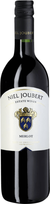 11,95 € Envío gratis | Vino tinto Niel Joubert Seco W.O. Paarl Coastal Region Sudáfrica Merlot Botella 75 cl