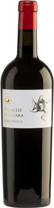 11,95 € Envío gratis | Vino tinto Palazzo Malgara Seco D.O.C. Sicilia Sicilia Italia Nero d'Avola Botella 75 cl
