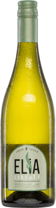 8,95 € Envío gratis | Vino blanco Plaimont Elia Liberty Semi-Seco Semi-Dulce I.G.P. Vin de Pays Côtes de Gascogne Francia Sauvignon Blanca, Colombard Botella 75 cl