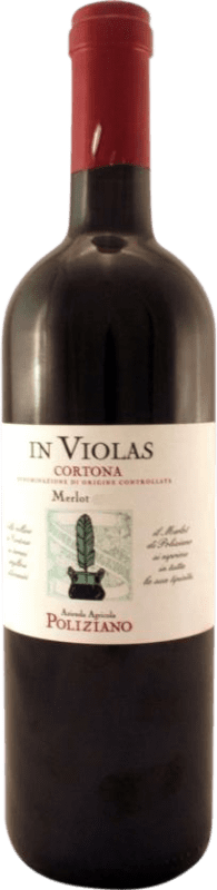 19,95 € Envio grátis | Vinho tinto Poliziano In Violas Seco D.O.C. Cortona Tuscany Itália Merlot Garrafa 75 cl