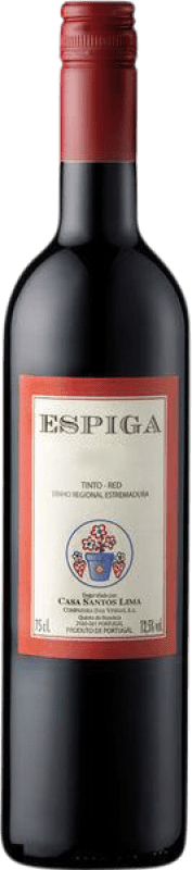 6,95 € Envío gratis | Vino tinto Quinta da Boavista Espiga Tinto Seco I.G. Vinho Regional de Lisboa Lisboa Portugal Syrah, Touriga Nacional, Tinta Roriz, Castelão Botella 75 cl