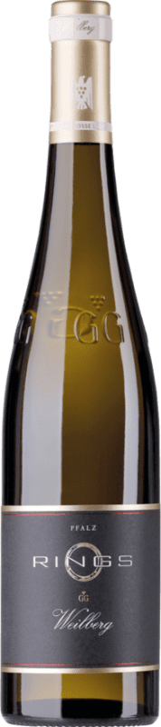 66,95 € 免费送货 | 白酒 Rings Weilberg 干 V.D.P. Grosses Gewächs GG 普法尔茨 德国 Riesling 瓶子 75 cl