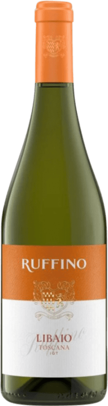 15,95 € 免费送货 | 白葡萄酒 Ruffino Libaio I.G.T. Toscana 托斯卡纳 意大利 Chardonnay 瓶子 75 cl