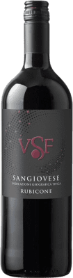 11,95 € Envío gratis | Vino tinto Sacchetto VSF I.G.T. Rubicone Veneto Italia Sangiovese Botella 1 L