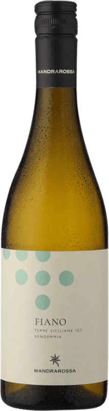 10,95 € Envío gratis | Vino blanco Mandrarossa Seco D.O.C. Sicilia Sicilia Italia Fiano Botella 75 cl