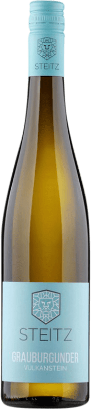 13,95 € Envio grátis | Vinho branco Steitz Vulkanstein Seco Q.b.A. Rheinhessen Rheinhessen Alemanha Pinot Cinza Garrafa 75 cl