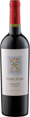 10,95 € Бесплатная доставка | Красное вино Terre Avare сухой I.G.T. Puglia Апулия Италия Primitivo бутылка 75 cl