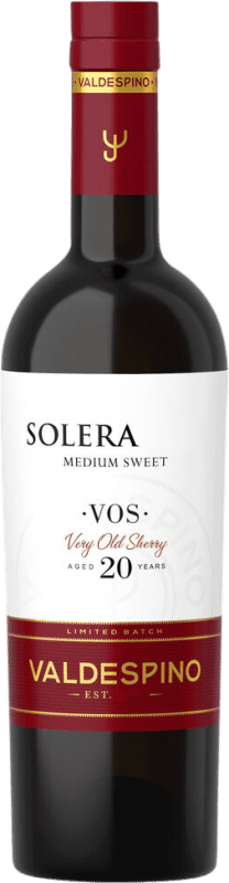 59,95 € 送料無料 | 甘口ワイン Valdespino 1842 Solera — ソレラ, Oloroso — オロロソ VOS Very Old Sherry — とても古いシェリー D.O. Jerez-Xérès-Sherry アンダルシア スペイン Palomino Fino, Pedro Ximénez 20 年 ミディアムボトル 50 cl