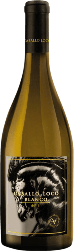 68,95 € Envío gratis | Vino blanco Valdivieso Caballo Loco Blanco Seco D.O. Valle del Lontué Chile Pinot Negro, Viognier, Chardonnay, Sémillon, Moscatel Botella 75 cl