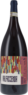 91,95 € Envío gratis | Vino tinto Valfaccenda Rosso Seco D.O.C.G. Roero Piemonte Italia Nebbiolo Botella Magnum 1,5 L