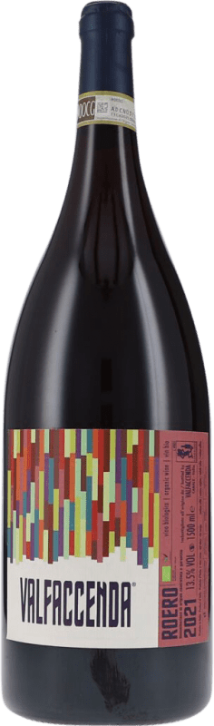 91,95 € Envío gratis | Vino tinto Valfaccenda Rosso Seco D.O.C.G. Roero Piemonte Italia Nebbiolo Botella Magnum 1,5 L