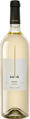 9,95 € Free Shipping | White Wine Zabù D.O.C. Sicilia Sicily Italy Grillo 75 cl