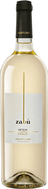 9,95 € Free Shipping | White Wine Zabù D.O.C. Sicilia Sicily Italy Grillo 75 cl