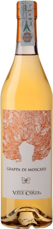 27,95 € Envío gratis | Grappa Vite Colte La Bella Estate D.O.C.G. Moscato d'Asti Piemonte Italia Moscatel Botella 70 cl