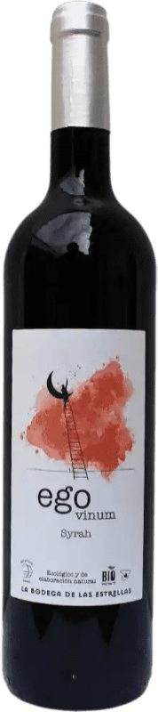 12,95 € Envío gratis | Vino tinto Las Estrellas Ego Vinum I.G.P. Vino de la Tierra de Castilla España Syrah Botella 75 cl