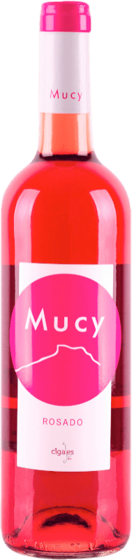 5,95 € Envio grátis | Vinho rosé Mucy Rosado D.O. Cigales Espanha Tempranillo, Verdejo Garrafa 75 cl