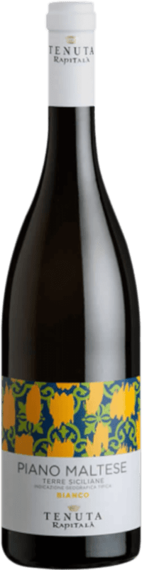 12,95 € Envío gratis | Vino blanco Rapitalà Rapitalà Piano Maltese Bianco I.G.T. Terre Siciliane Sicilia Italia Chardonnay, Catarratto Botella 75 cl