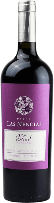 18,95 € Envio grátis | Vinho tinto Valle Las Nencias. Blend Reserva I.G. Mendoza Mendoza Argentina Merlot, Cabernet Sauvignon, Cabernet Franc, Malbec, Bonarda Garrafa 75 cl