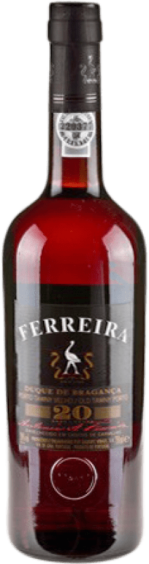 72,95 € Бесплатная доставка | Крепленое вино Sogrape Ferreira I.G. Douro порто Португалия Tempranillo, Touriga Franca, Touriga Nacional, Tinta Amarela, Tinta Cão, Tinta Barroca 20 Лет бутылка 75 cl