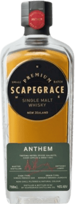 68,95 € Envio grátis | Whisky Single Malt Scapegrace Anthem Nova Zelândia 70 cl