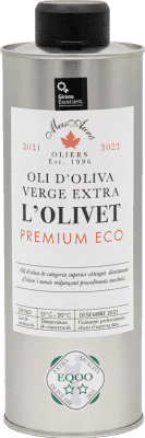 41,95 € Envio grátis | Azeite de Oliva Mas Auró L'Olivet AOVE Virgem Extra Espanha Lata Medium 1 L