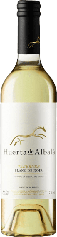 29,95 € Spedizione Gratuita | Vino Bianco Huerta de Albalá Taberner Blanc de Noirs I.G.P. Vino de la Tierra de Cádiz Spagna Merlot 75 cl
