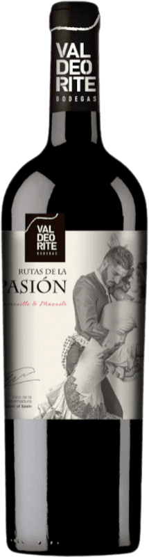 8,95 € Spedizione Gratuita | Vino rosso Valdeorite Rutas de la Pasión I.G.P. Vino de la Tierra de Extremadura Estremadura Spagna Tempranillo, Mazuelo Bottiglia 75 cl