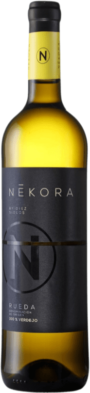 7,95 € Envio grátis | Vinho branco Diez Siglos Nékora D.O. Rueda Espanha Verdejo Garrafa 75 cl