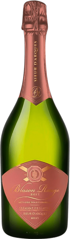 18,95 € Free Shipping | White sparkling Sieur d'Arques Blasson Rouge Brut A.O.C. Crémant de Limoux France Pinot Black, Chardonnay, Chenin White Bottle 75 cl
