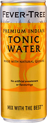 59,95 € Envío gratis | Caja de 24 unidades Refrescos y Mixers Fever-Tree Tonic Water Reino Unido Lata 20 cl