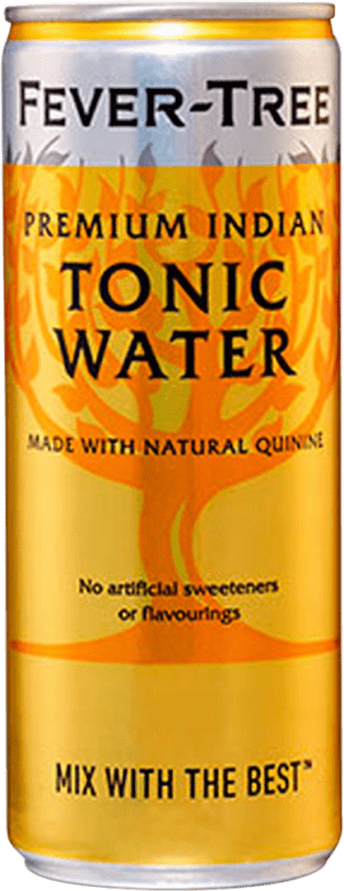 64,95 € 免费送货 | 盒装24个 碳酸饮料 Fever-Tree 英国 罐 20 cl Tonic Water — 奎宁水
