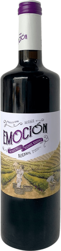 6,95 € 送料無料 | 赤ワイン Emoción D.O. Alicante バレンシアのコミュニティ スペイン Garnacha — グルナッシュ, Monastrell — モナストレル 70 cl