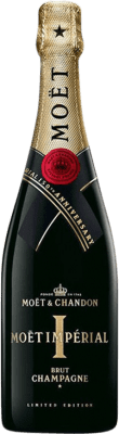 59,95 € Бесплатная доставка | Белое игристое Moët & Chandon Impérial Edición Limitada 150 Aniversario брют A.O.C. Champagne шампанское Франция Pinot Black, Chardonnay, Pinot Meunier бутылка 75 cl