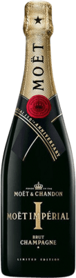 69,95 € Kostenloser Versand | Weißer Sekt Moët & Chandon 150th Brut — Herb Limitierte Edition, Impérial, Edición Especial Aniversario — Jubiläumsedition A.O.C. Champagne Champagner Frankreich Pinot Noir — Spätburgunder, Chardonnay, Pinot Meunier — Schwarzriesling 75 cl