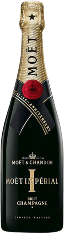 58,95 € Envoi gratuit | Vin Mousseux Blanc Moët & Chandon Impérial 150 Aniversario Brut Édition Limitée A.O.C. Champagne Champagne France Pinot Noir, Chardonnay, Pinot Meunier Bouteille 75 cl