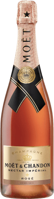 87,95 € Бесплатная доставка | Белое игристое Moët & Chandon Nectar Impérial Rosé N.I.R. A.O.C. Champagne шампанское Франция Pinot Black, Chardonnay, Pinot Meunier бутылка 75 cl