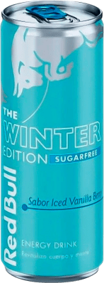 36,95 € 免费送货 | 盒装24个 饮料和搅拌机 Red Bull Energy Drink Iced Vainilla Winter Edition 奥地利 小瓶 25 cl