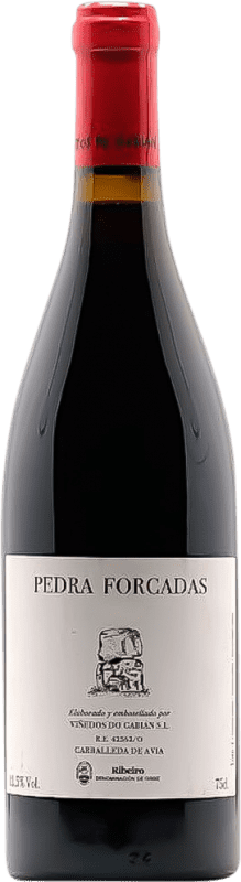 64,95 € Envio grátis | Vinho tinto Viñedos do Gabian Pedra Forcadas D.O. Ribeiro Galiza Espanha Caíño Preto Garrafa 75 cl